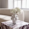 White Ceramic Vase with a Sculptural Shape | Nola