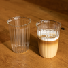 Striped drinking glass with ruffled rim | Norway