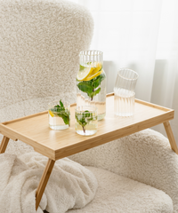 Water carafe & glass set striped design | Norway