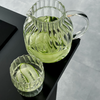 Tea Carafe & Glass Cups Set Striped Design | Norway