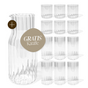 12-Piece Glasses Set + FREE Carafe | Norway