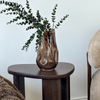 Glass Vase Duo in Brown Smoked Glass | Nuru