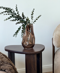 Glass Vase Duo in Brown Smoked Glass | Nuru