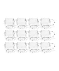 Glass cup striped design | Oslo