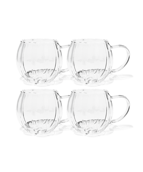 Glastasse im Streifen-Design aus der Serie Oslo – Materialdetail