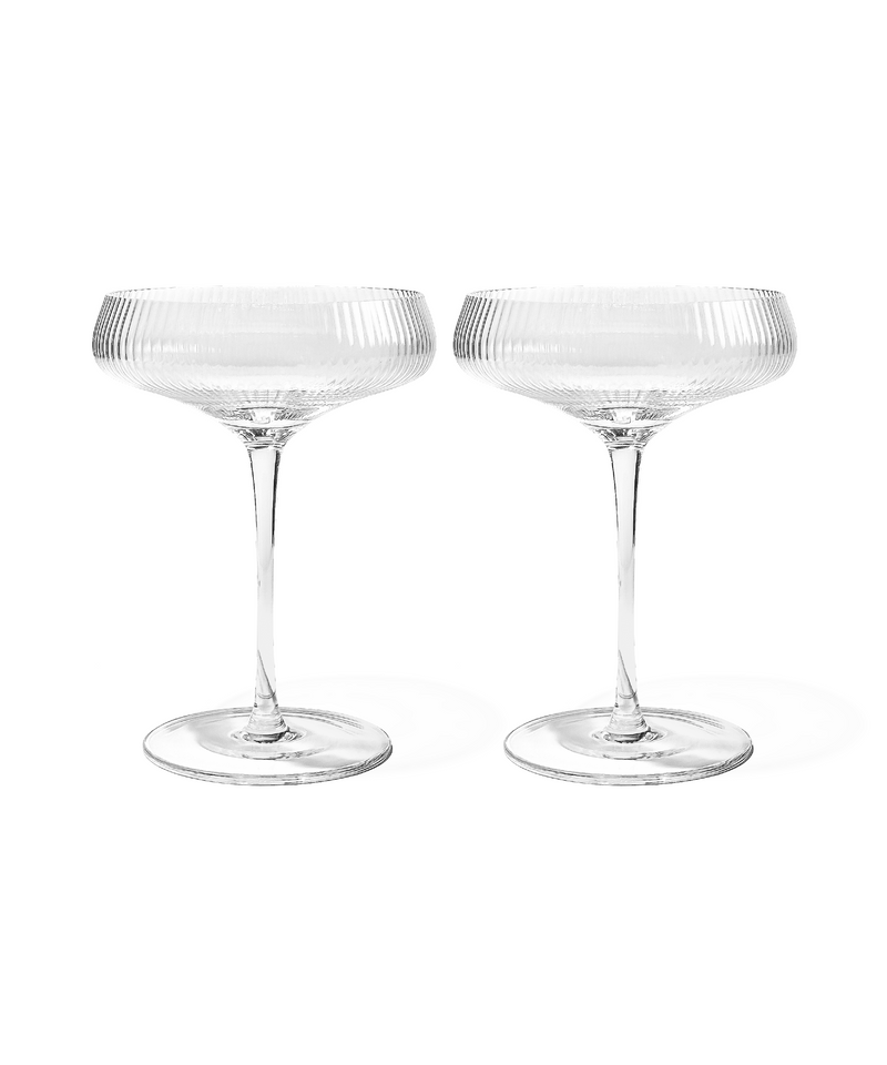 Champagnerglas mit geriffelter Oberfläche – paris collection von 7 O'CLOCK