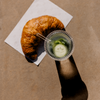 Ribbed glass with glass lid &amp; glass straw | Paris