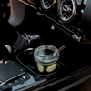 Ribbed glass with glass lid &amp; glass straw | Paris