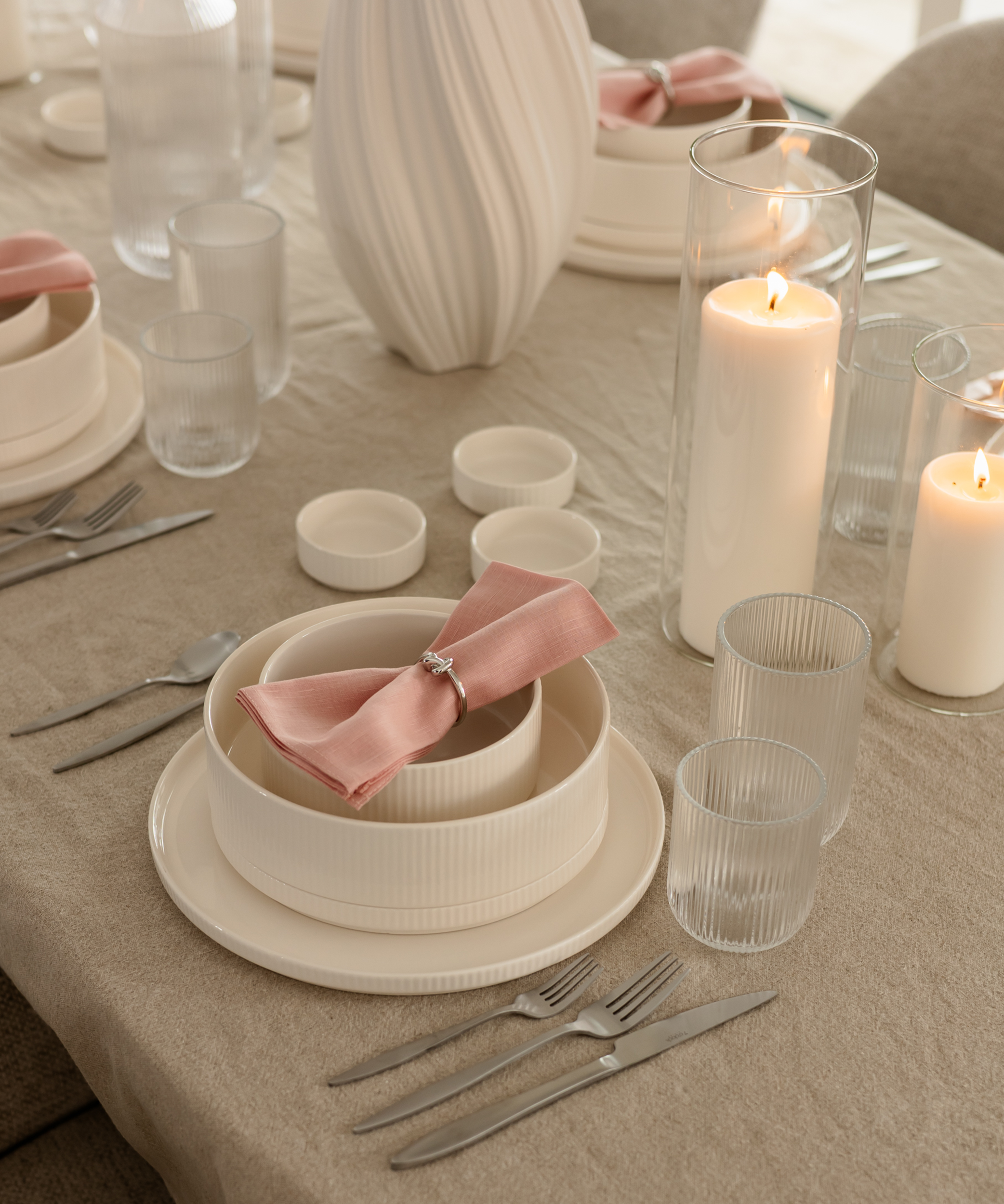 Fluted glasses in a set | Paris