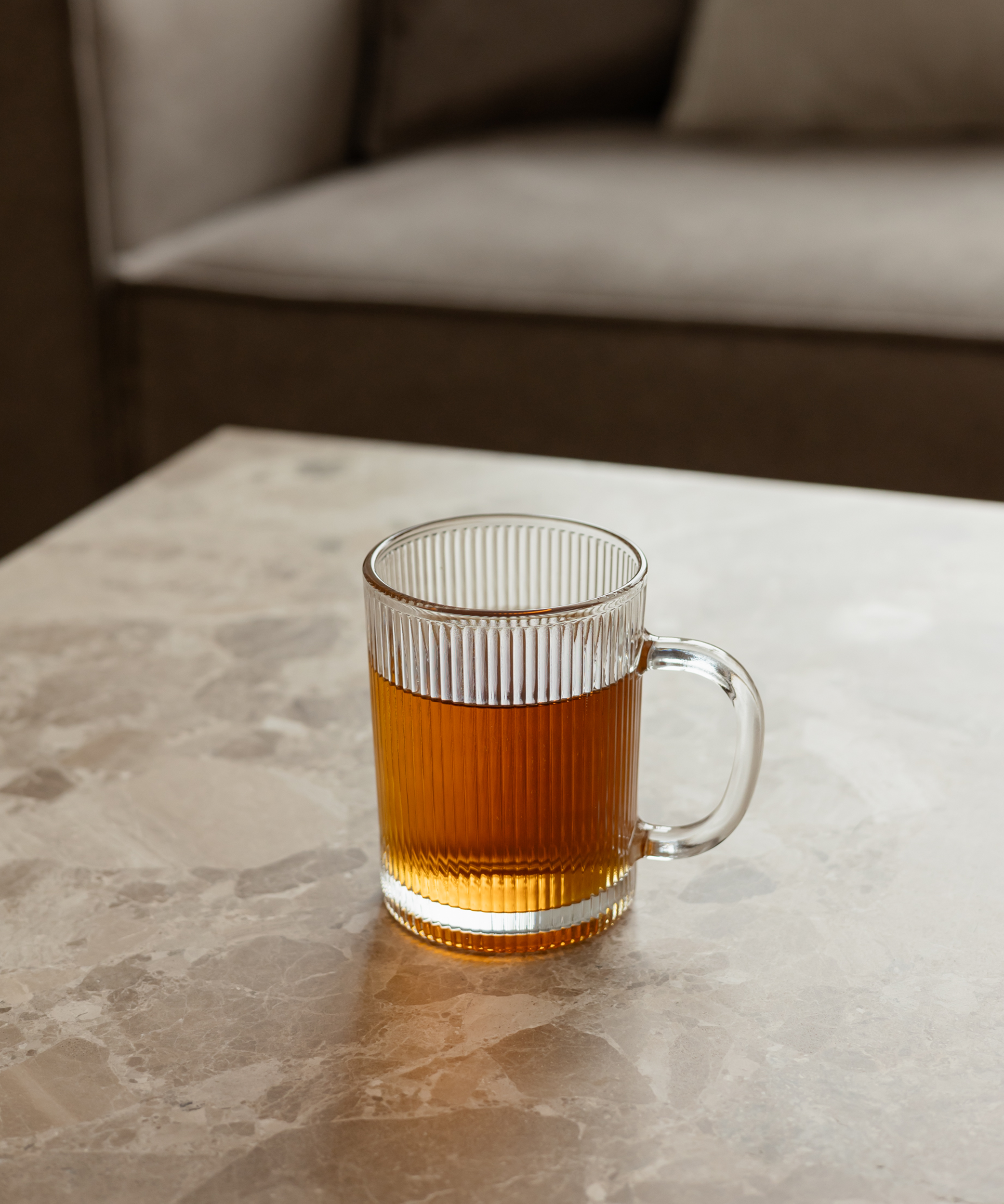 Fluted glass cup (300ml) | Paris