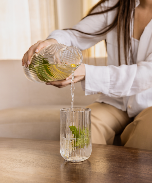 Fluted large glass | Paris