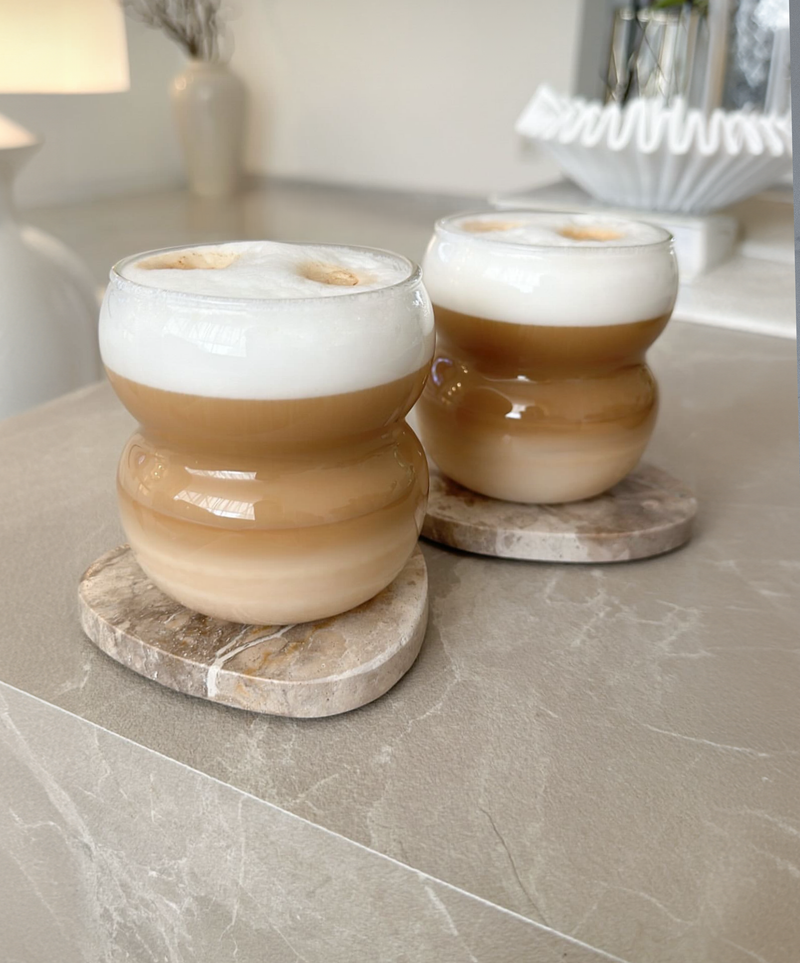 Kleines Glas mit zwei Bubbles aus der Serie Rio – Materialdetail