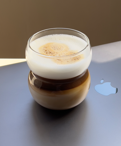 Kleines Glas mit zwei Bubbles aus der Serie Rio – Produktansicht im Überblick