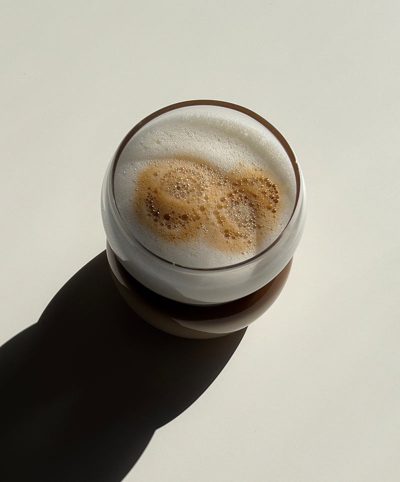 Kleines Glas mit zwei Bubbles aus der Serie Rio – Größenübersicht