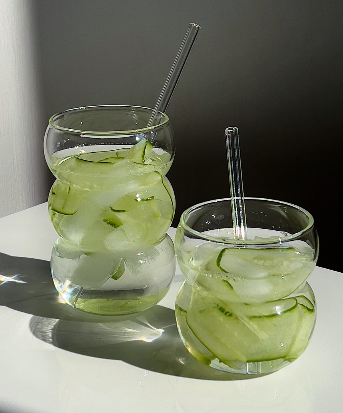 Kleines Glas mit zwei Bubbles aus der Serie Rio – Produktansicht