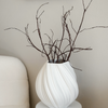 Large ceramic vase cream white | Flora