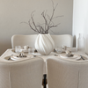 Set of Large and Small Ceramic Vase in Cream White | Flora