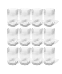 Großes Trinkglas im gerillten Design | Venice