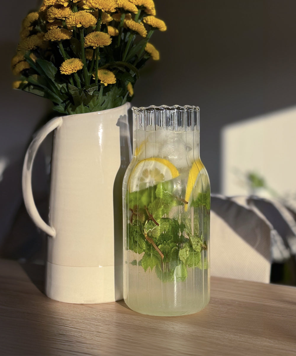 Wasserkaraffe im Streifen-Design, Serie Norway – Produktansicht