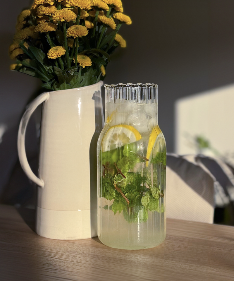 Wasserkaraffe im Streifen-Design, Serie Norway – Produktansicht