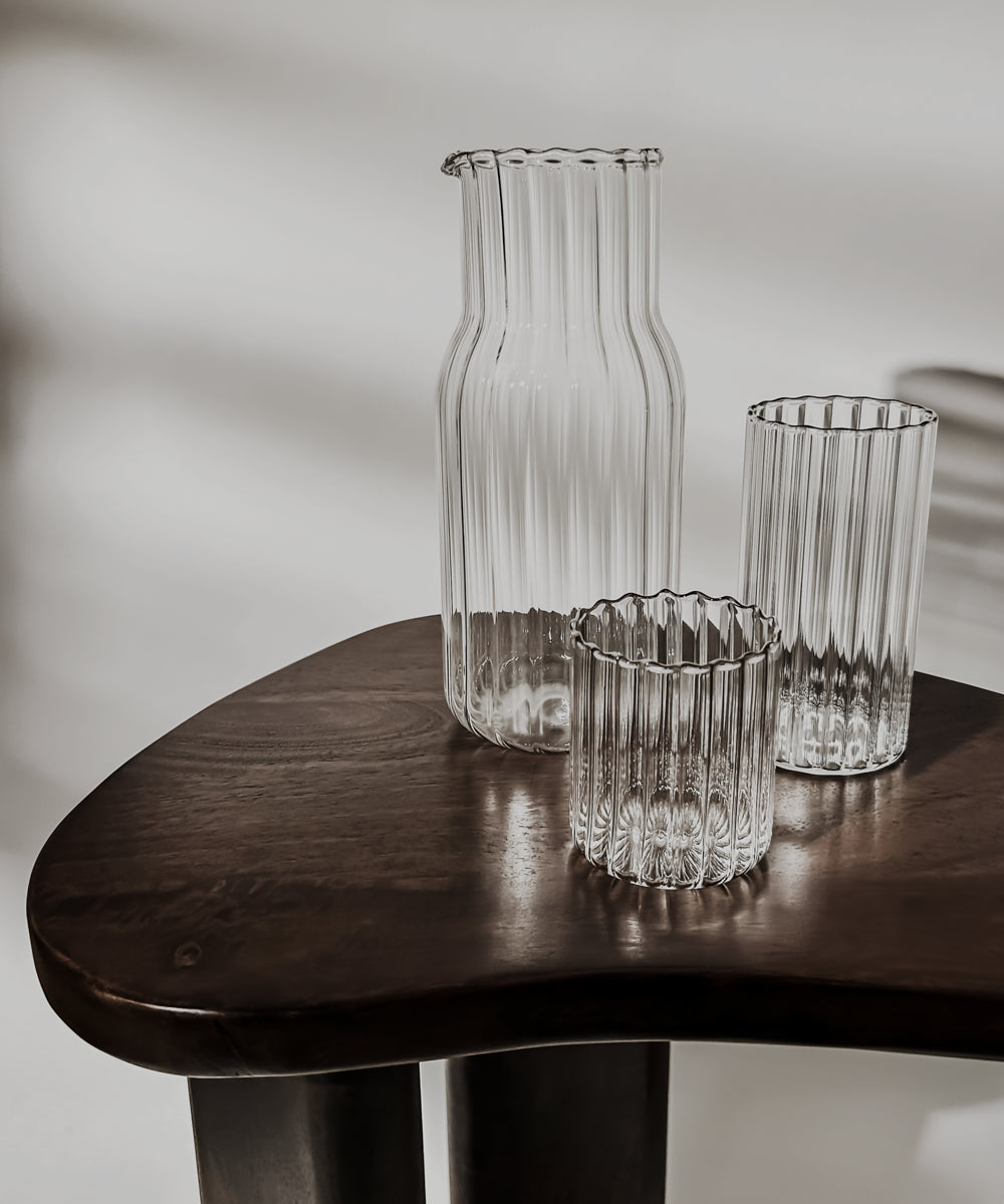 Wasserkaraffe im Streifen-Design, Serie Norway – im Wohnambiente
