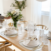 Tableware set in cream white | Nia - 6 people (24 pieces)