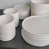 Set of 2 small, cream-white, glossy bowls | Nia