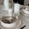 Set of 2 small, cream-white, glossy bowls | Nia