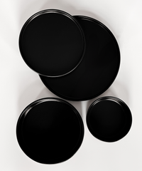 24-piece tableware set in black | Nia