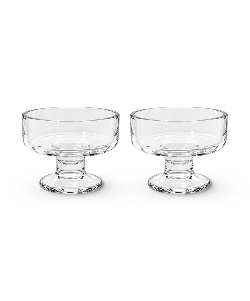 Dessertschale aus Glas – drapé collection von 7 O'CLOCK