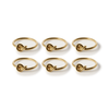 Napkin rings gold set of 6 | Tye