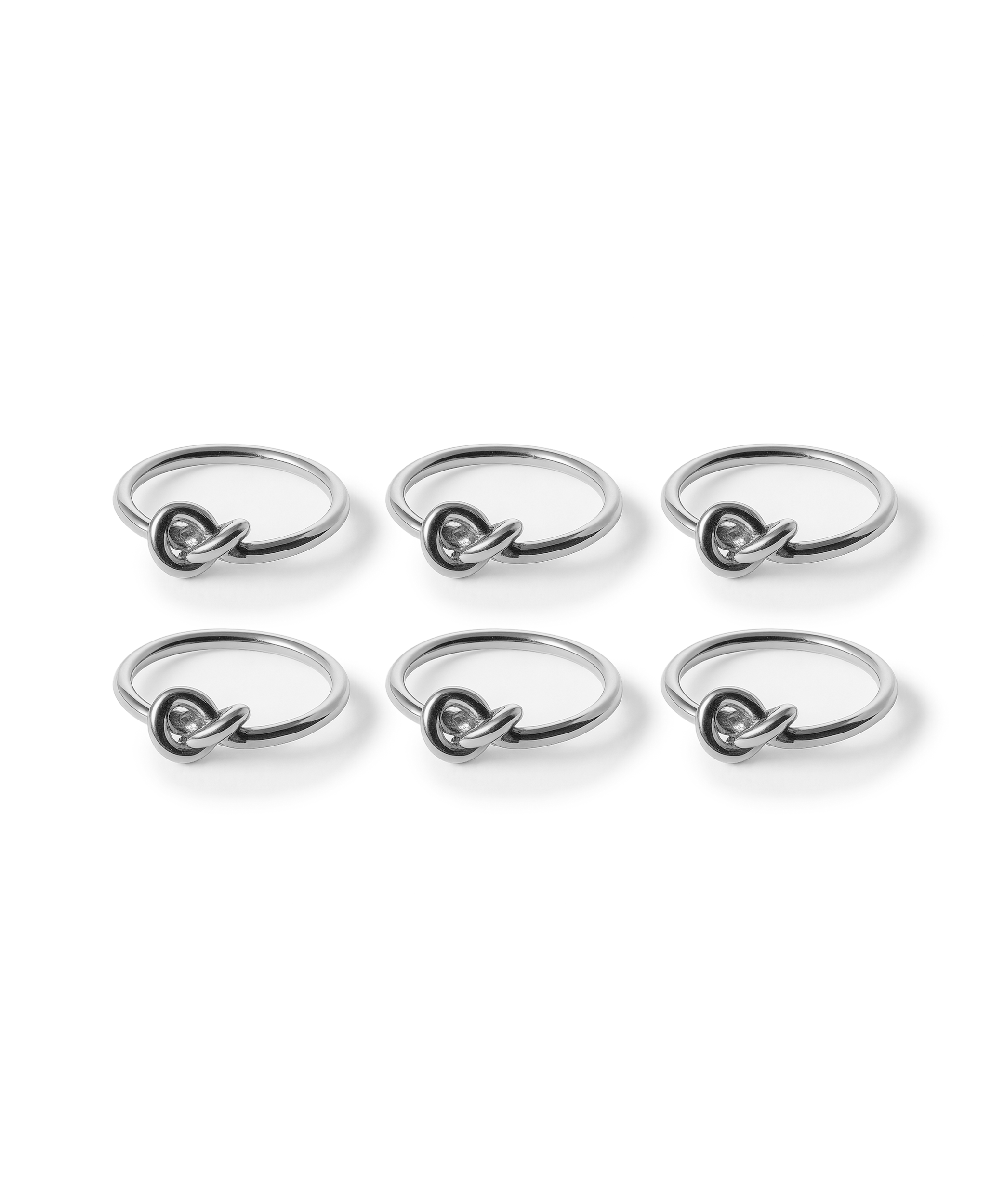 Napkin rings silver set of 6 | Tye