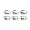 Napkin rings silver set of 6 | Tye