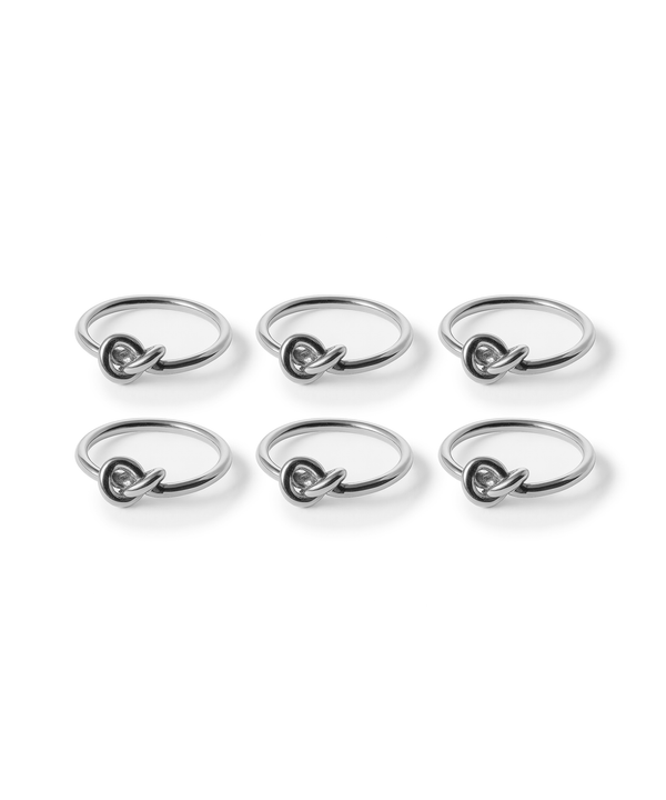 Napkin rings silver set of 6 | Tye