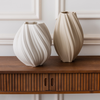 Large ceramic vase cream white | Flora