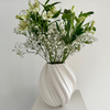 Large ceramic vase cream white | Flora