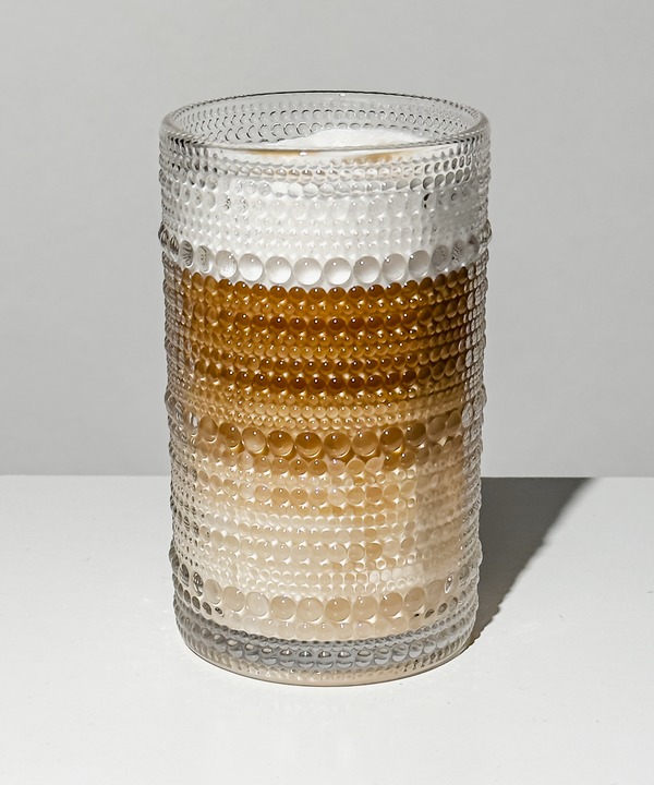 Large pearl-studded design glass (400ml) | Atlanta