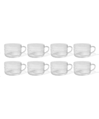 Pearl-studded designer glass cup (380ml) | Atlanta