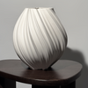 Large ceramic vase cream white | Flora