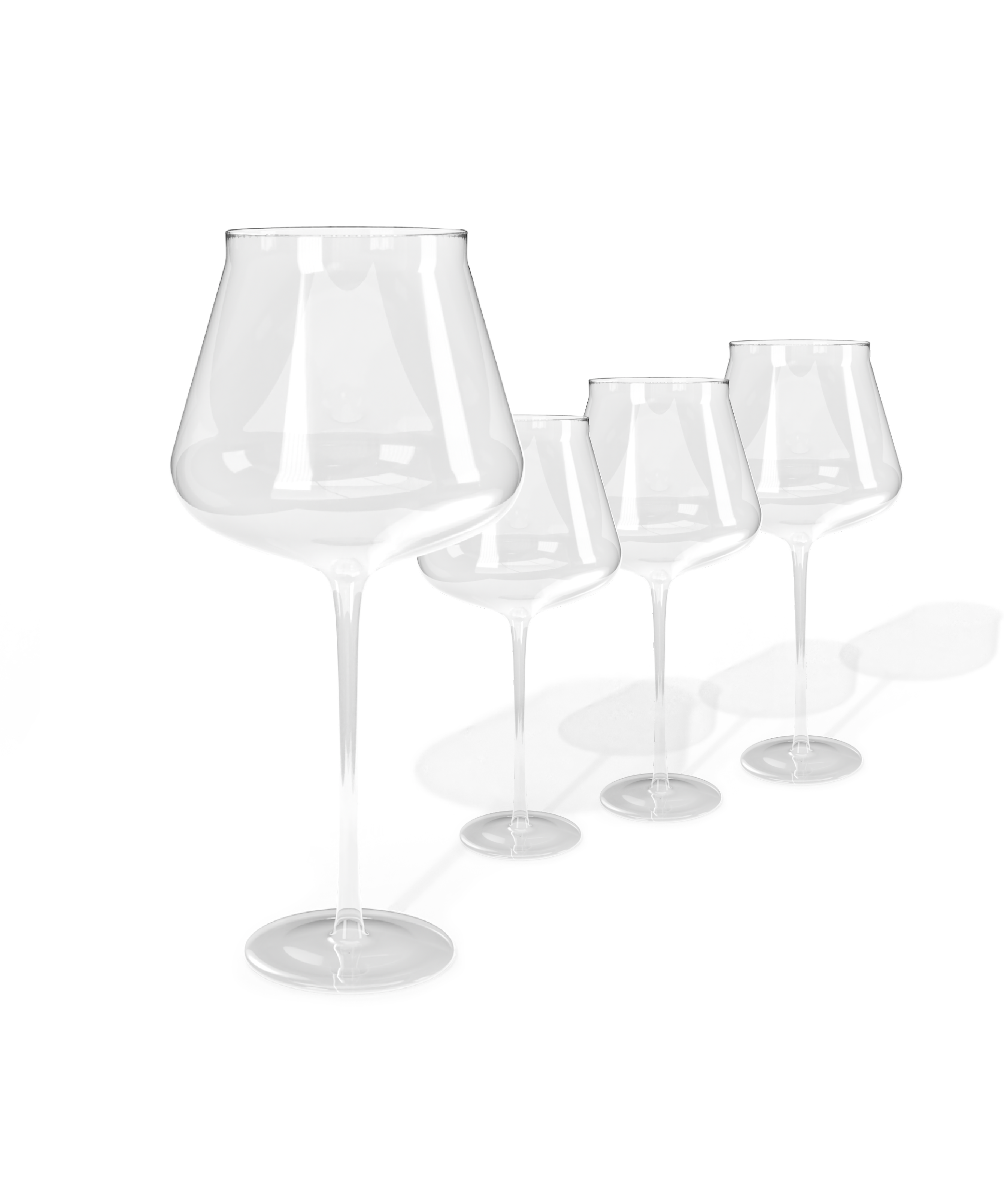 Large designer wine glass with extra long stem | VENICE