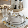 Tableware set in cream white | Nia - 6 people (24 pieces)