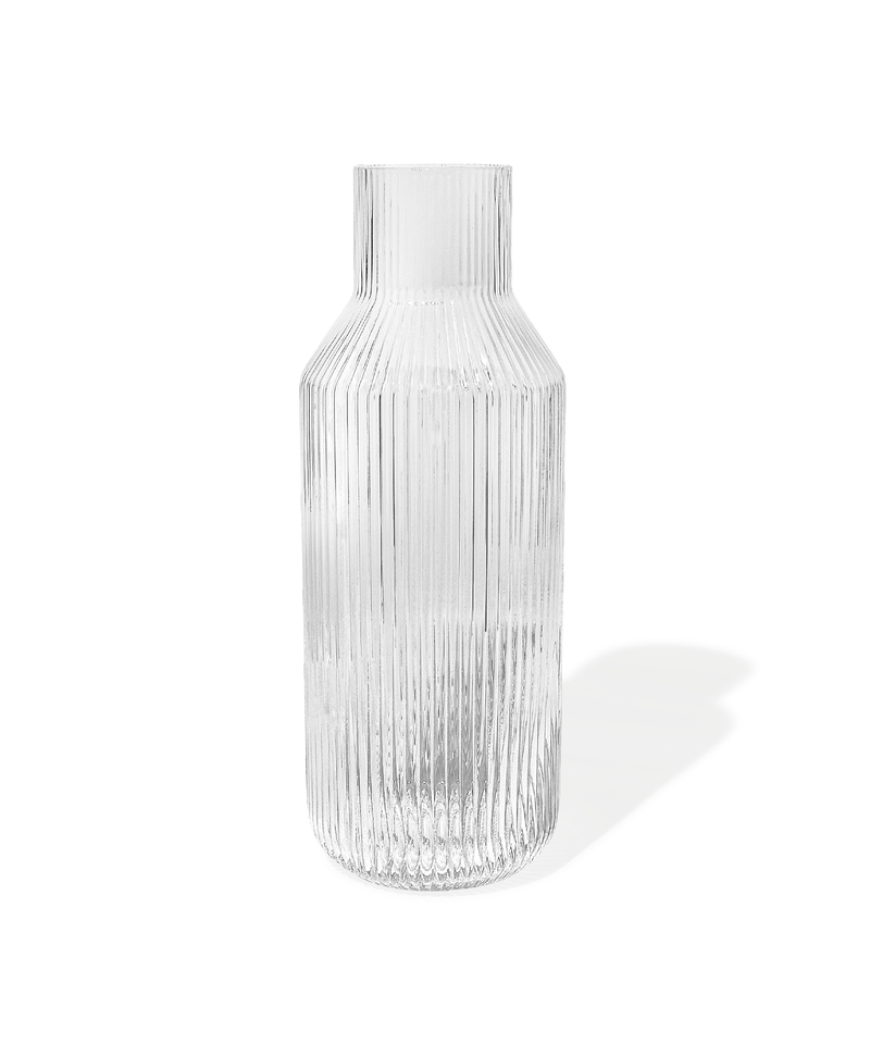 Geriffelte Karaffe mit 1550 ml Volumen – Serie Paris von 7 O'CLOCK