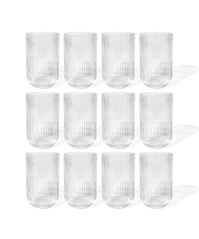 Fluted Large Glass (400ml) | Paris