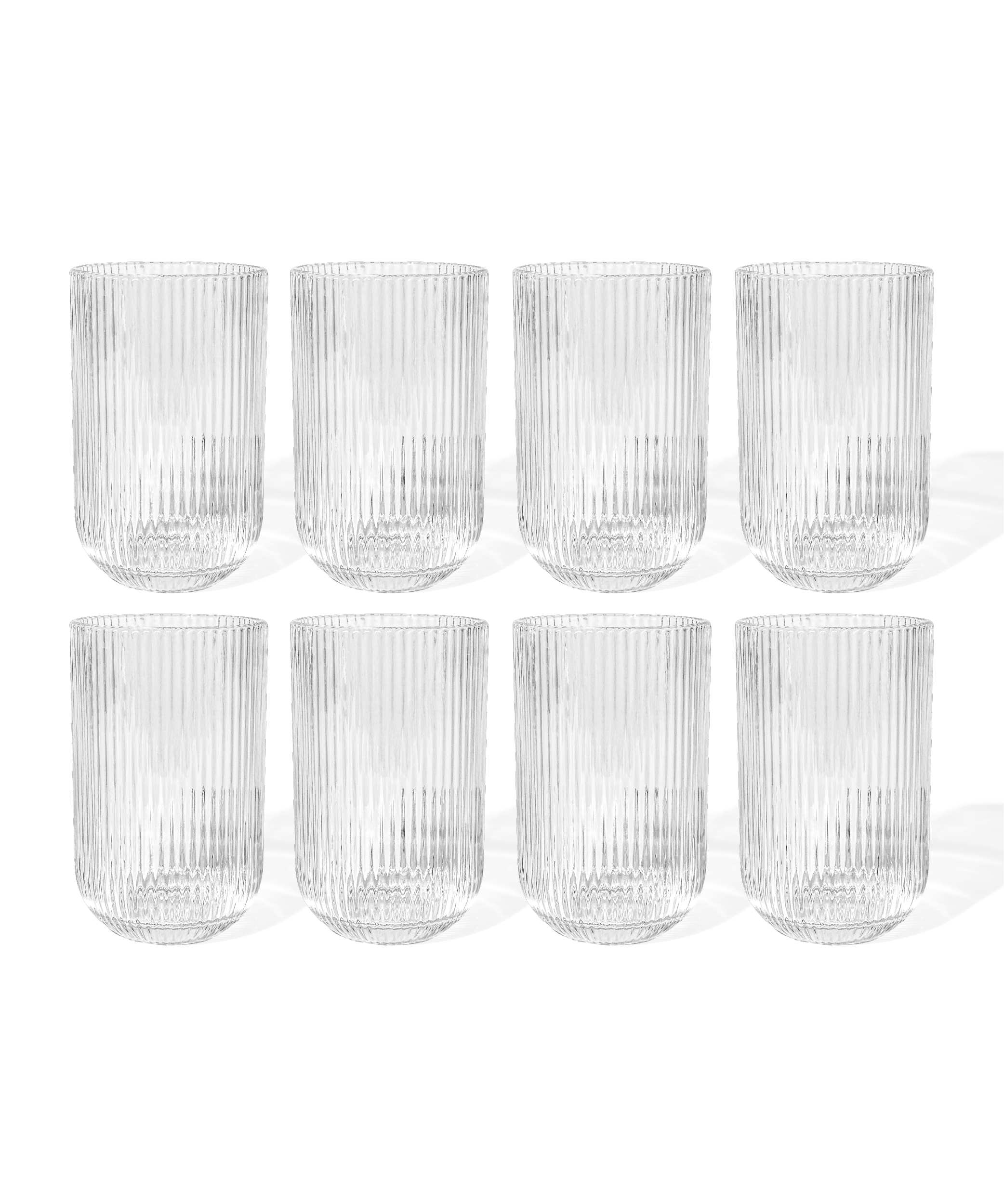 Fluted Large Glass (400ml) | Paris