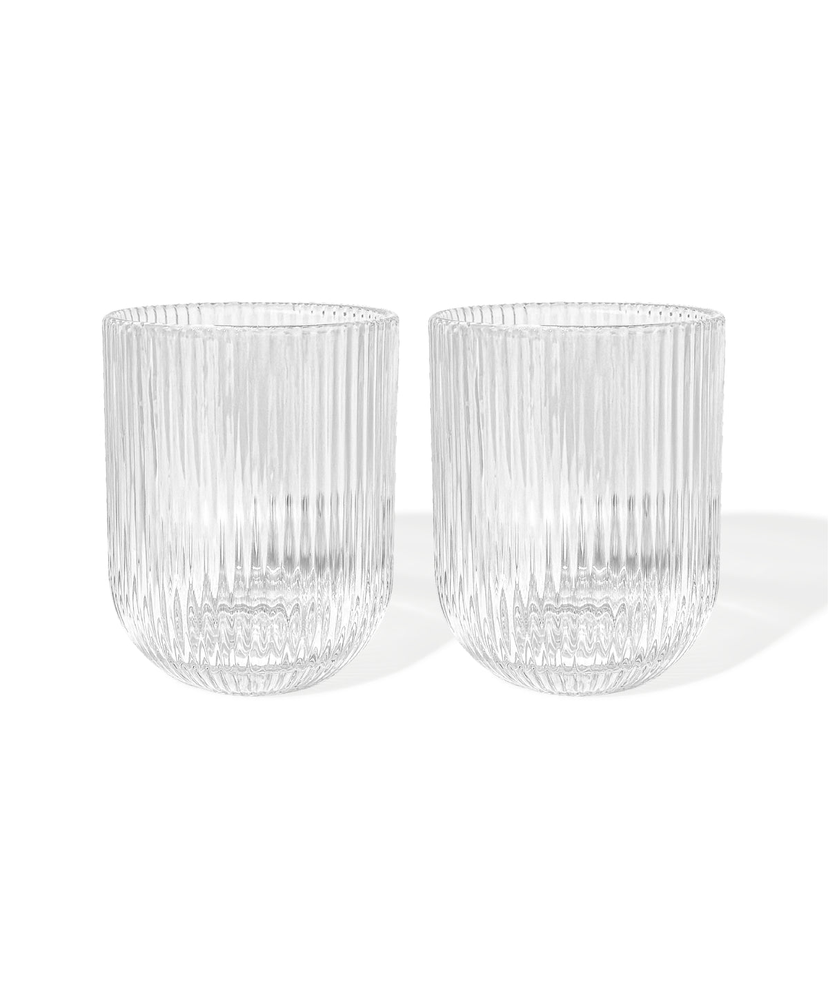 Fluted small glass