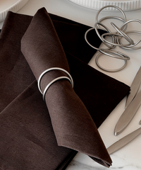Napkin rings silver set of 6 | Rina