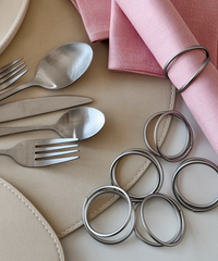 Napkin rings silver set of 6 | Rina