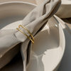 Napkin rings gold set of 6 | Rina