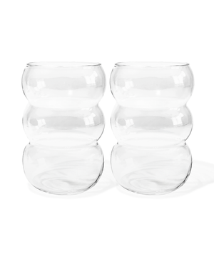 Großes Trinkglas mit drei Bubbles – rio collection von 7 O'CLOCK