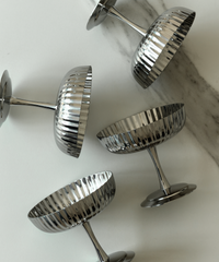 Stainless Steel Ice Cream Bowl in a Ribbed Design | Riza